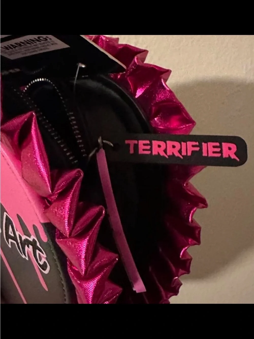 Terrifier Art the Clown Heart Wristlet Bag